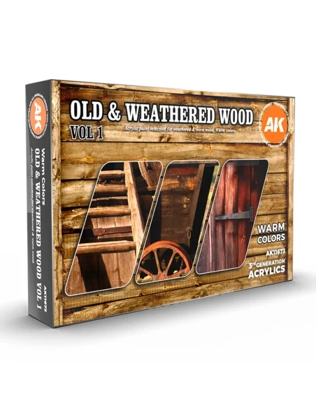 OLD & WEATHERED WOOD VOL1 - AK Interactive AK11673