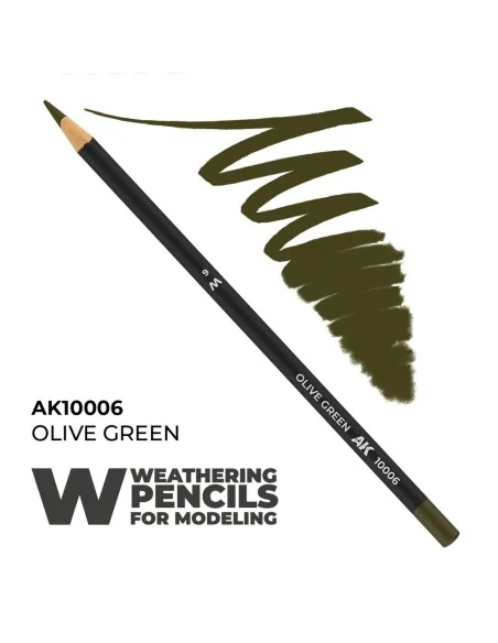 Watercolor Pencil Olive Green - AK Interactive AK10006