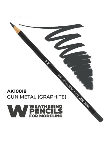 Watercolor Pencil Gun Metal (Graphite) - AK Interactive AK10018