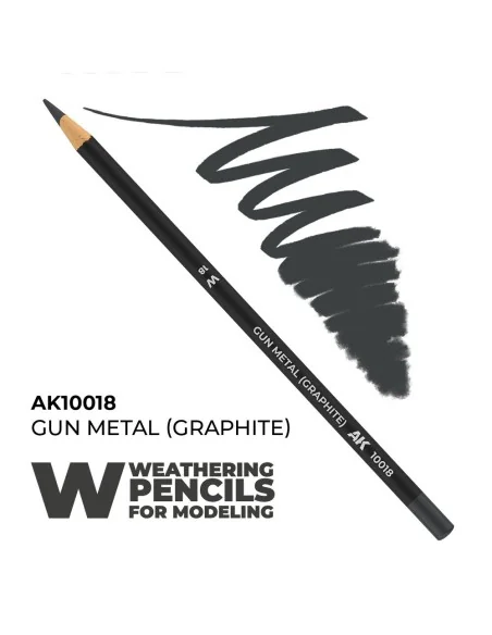 [NO_DESC] Watercolor Pencil Gun Metal (Graphite) - AK Interactive A...