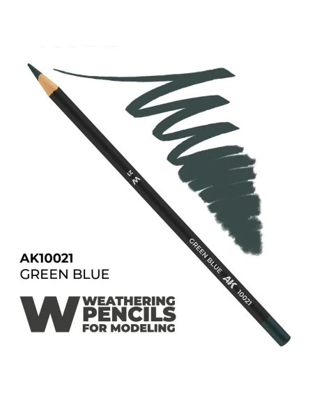 [NO_DESC] Watercolor Pencil Green Blue - AK Interactive AK10021