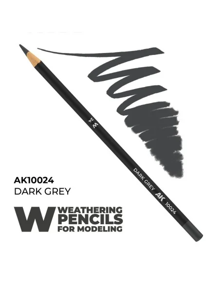 Watercolor Pencil Dark Grey - AK Interactive AK10024