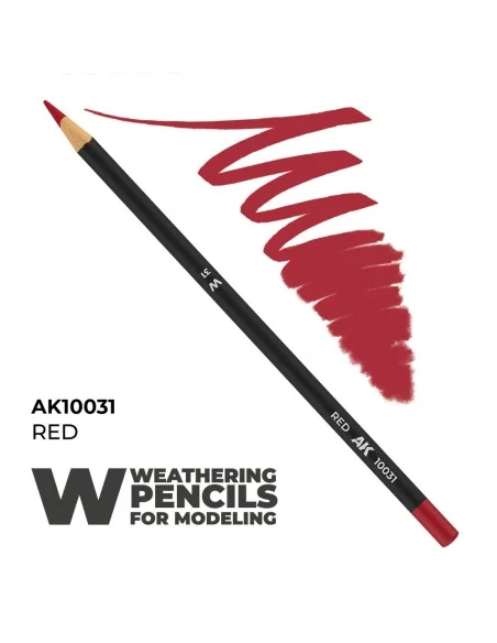 Watercolor Pencil Red - AK Interactive AK10031