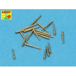 Set of 20 pcs 28 mm (1,1in)barrels for US Navy - Aber Models RE-350...
