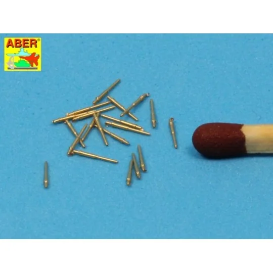 Set of 20 pcs 28 mm (1, 1in)barrels for US Navy, 1/350 - Aber Model...