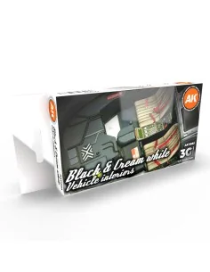BLACK INTERIOR AND CREAM WHITE - AK Interactive AK11683