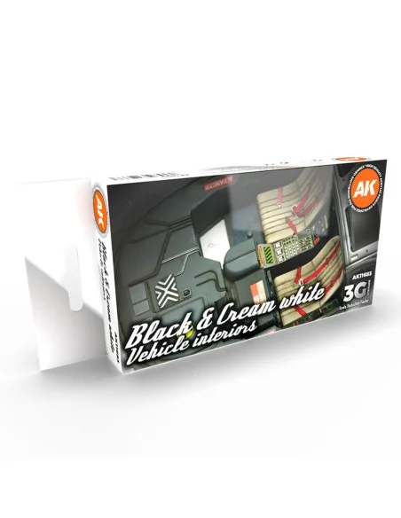 [NO_DESC] BLACK INTERIOR AND CREAM WHITE - AK Interactive AK11683
