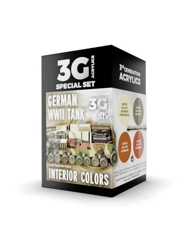 WWII GERMAN TANK INTERIOR COLORS - AK Interactive AK11688
