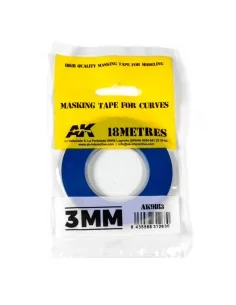 Blue masking Tape for curves 3 mm - AK Interactive AK9183