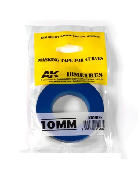 Blue masking Tape for curves 10mm - AK Interactive AK9185