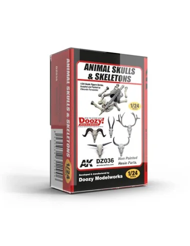 ANIMAL SKULLS & SKELETONS / CALAVERAS DE ANIMALES & ESQUELETOS 1:24...