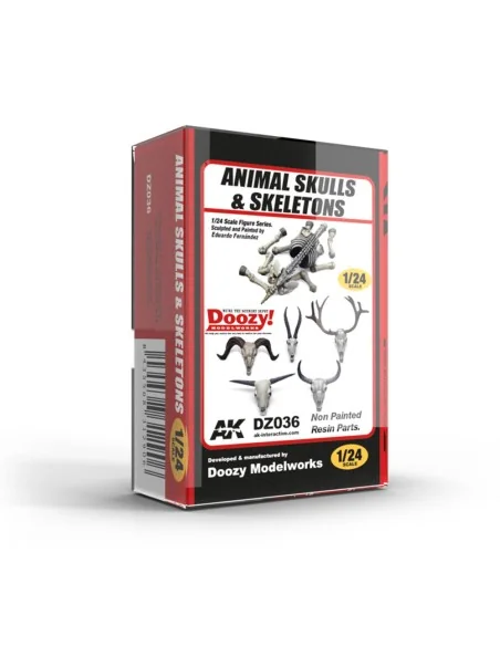 ANIMAL SKULLS & SKELETONS / CALAVERAS DE ANIMALES & ESQUELETOS 1:24...