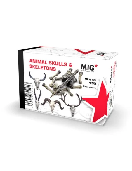[NO_DESC] ANIMAL SKULLS & SKELETONS 1:35 - AK Interactive MP35-424