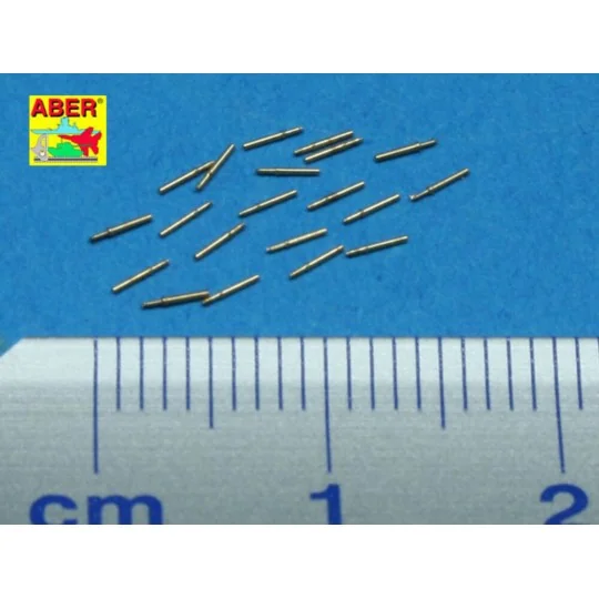 20 pcs 12, 7 mm Browning barrels, 1/350 - Aber Models RE-350 L26