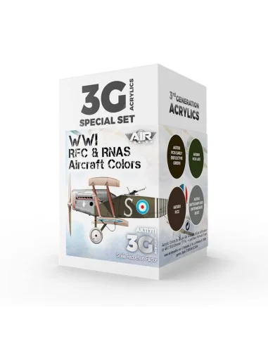 WWI RFC & RNAS. British Aircraft Colors SET 3G - AK Interactive AK1...