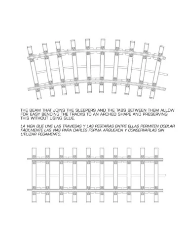 DOUBLE RAILWAY TRACK SECTION, 1/35 - AK Interactive AK35011
