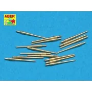 16 pcs 102 mm Q.F. Mk.XVI barrels, 1/350 - Aber Models RE-350 L28