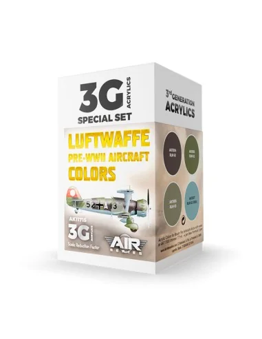 Luftwaffe Pre-WWII Aircraft Colors SET 3G - AK Interactive AK11715