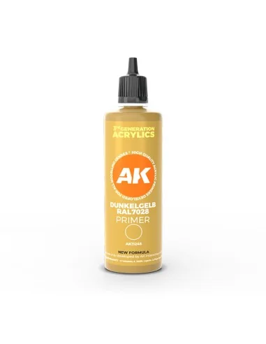 Dunkelgelb RAL 7028 dark yellow surface Primer 100 ml 3GEN - AK Int...