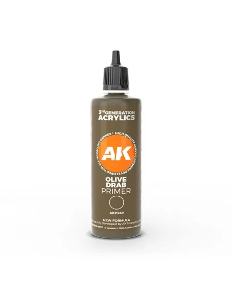 Olive drab surface Primer 100 ml 3GEN - AK Interactive AK11249