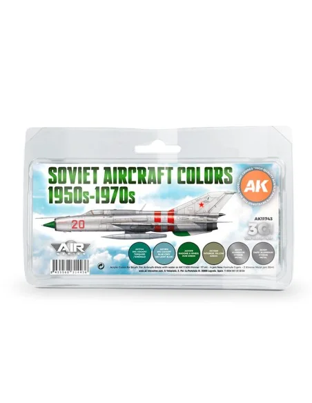 Soviet Aircraft Colors 1950s-1970s SET 3G - AK Interactive AK11743
