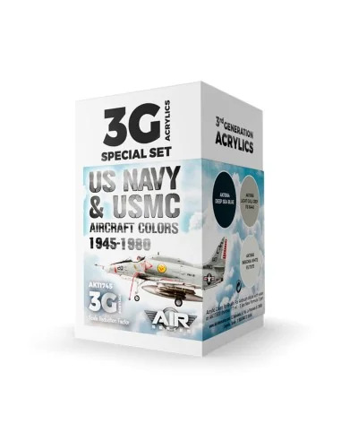 US Navy & USMC Aircraft Colors 1945-1980 SET 3G - AK Interactive AK...