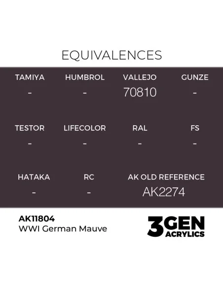 [NO_DESC] WWI German Mauve - AK Interactive AK11804
