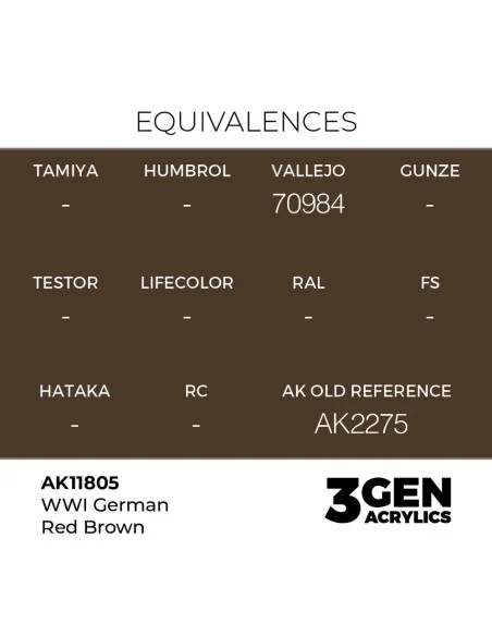 WWI German Red Brown - AK Interactive AK11805