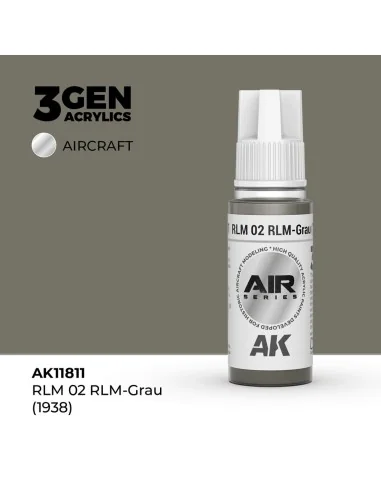 RLM 02 RLM-Grau (1938) - AK Interactive AK11811