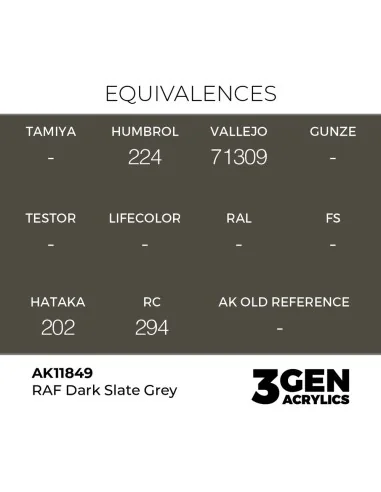 RAF Dark Slate Grey - AK Interactive AK11849