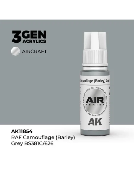 RAF Camouflage (Barley) Grey BS381C/626 - AK Interactive AK11854