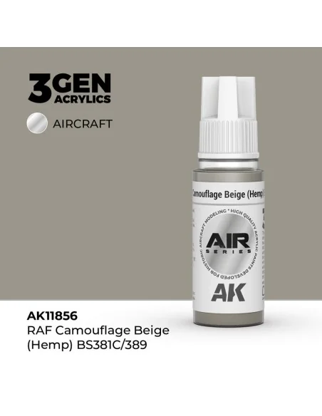 [NO_DESC] RAF Camouflage Beige (Hemp) BS381C/389 - AK Interactive A...