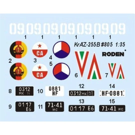 KrAZ-255B, 1/35 - Roden 805 KrAZ-255B, 1/35 - Roden 805