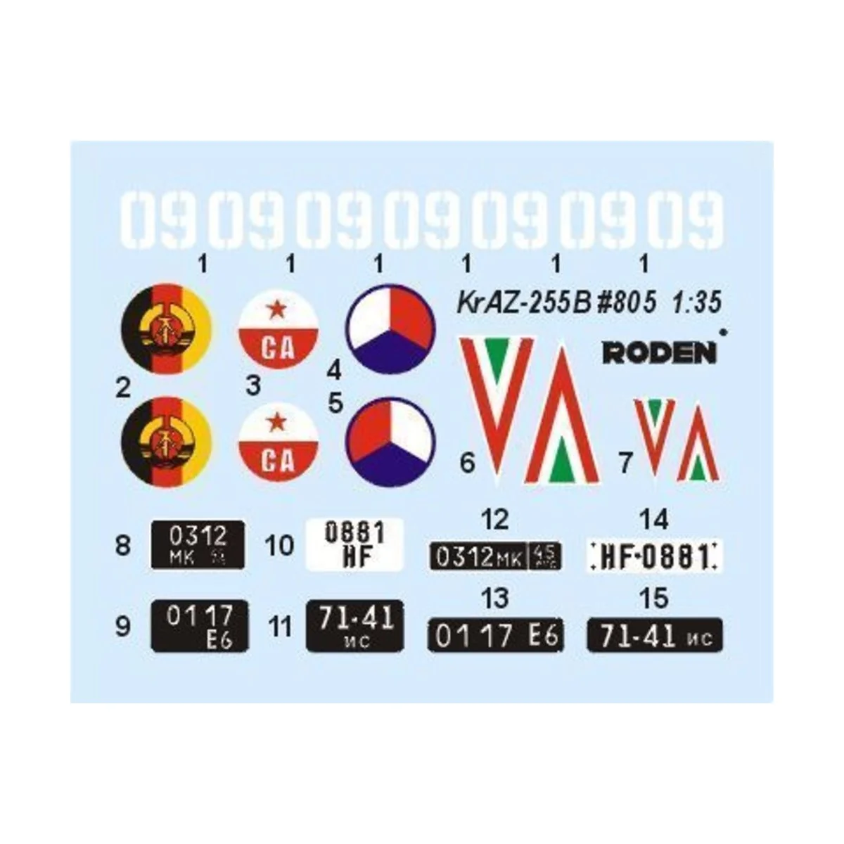 KrAZ-255B, 1/35 - Roden 805 KrAZ-255B, 1/35 - Roden 805