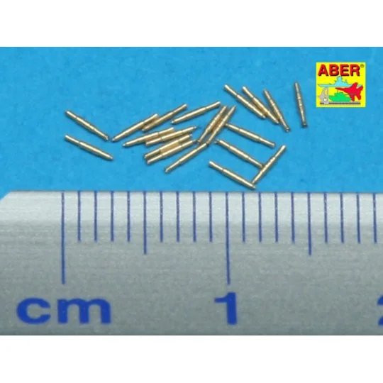 20 pcs 12,7mm Vickers Mk.III MG barrels - Aber Models RE-350 L32
