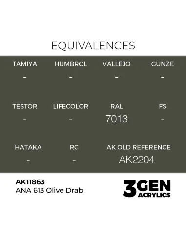 ANA 613 Olive Drab - AK Interactive AK11863
