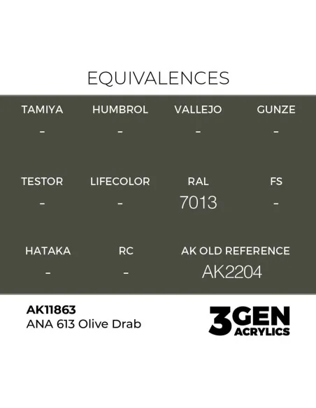ANA 613 Olive Drab - AK Interactive AK11863
