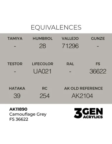 [NO_DESC] Camouflage Grey FS 36622 - AK Interactive AK11890