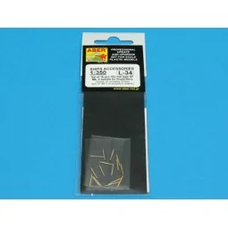 Set of 16 pcs 102mm QF Mk.V barrels for Roval, 1/350 - Aber Models ...