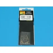 Set of 16 pcs 102mm QF Mk.V barrels for Roval, 1/350 - Aber Models ...