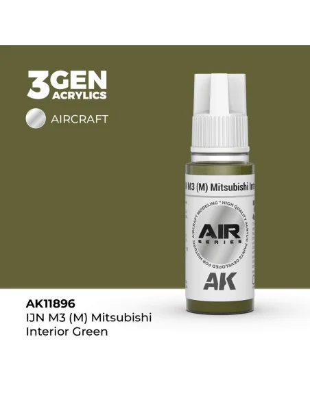 IJN M3 (M) Mitsubishi Interior Green - AK Interactive AK11896