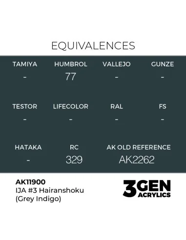 IJA 3 Hairanshoku (Grey Indigo) - AK Interactive AK11900