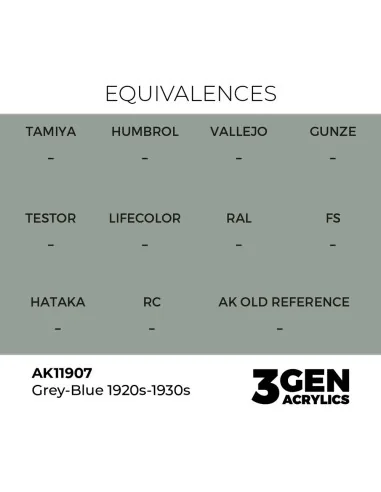 Grey-Blue 1920s-1930s - AK Interactive AK11907
