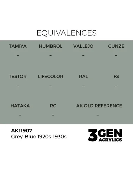 Grey-Blue 1920s-1930s - AK Interactive AK11907