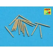 Set of 16 pcs 102mm QF Mk.V barrels for Roval - Aber Models RE-350 L34