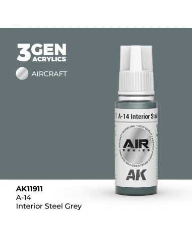 [NO_DESC] A-14 Interior Steel Grey - AK Interactive AK11911