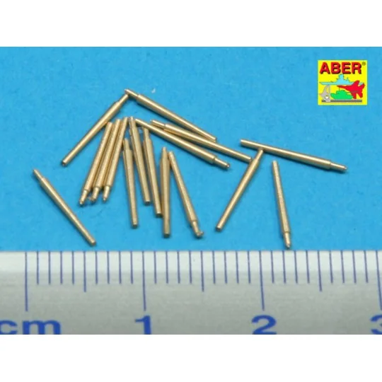 Set of 16 pcs 102mm QF Mk.V barrels for Roval - Aber Models RE-350 L34