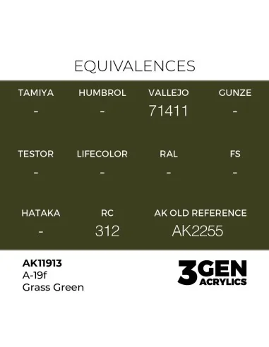 [NO_DESC] A-19f Grass Green - AK Interactive AK11913