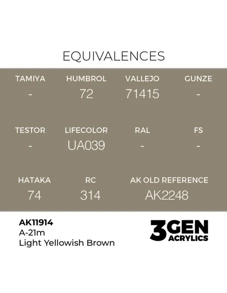 [NO_DESC] A-21m Light Yellowish Brown - AK Interactive AK11914