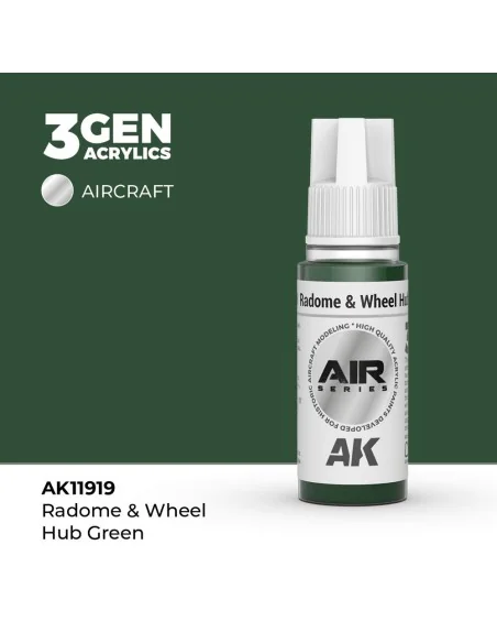 Radome & Wheel Hub Green - AK Interactive AK11919
